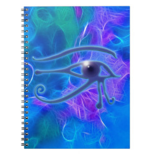 Caderno Espiral Símbolo de Jato de Vento Egípcio Antigo Olho de Ra