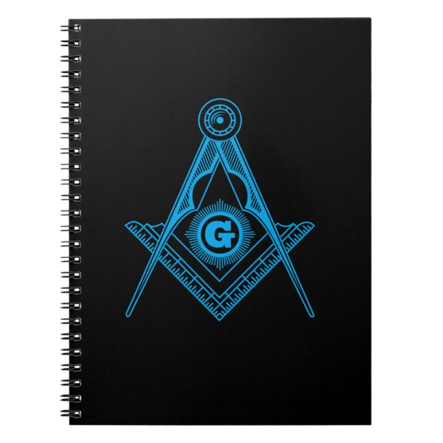 Caderno Espiral Símbolo de maçonaria (Frente)
