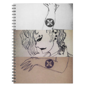 Caderno Espiral símbolo de yaie para mudar este anime de manga mu