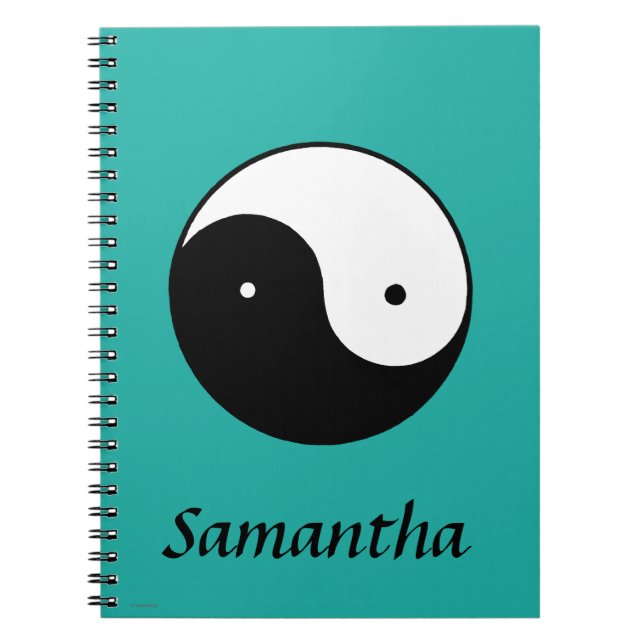 Caderno Espiral Símbolo de Yin Yang (Frente)