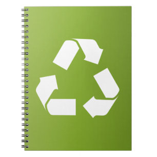 Caderno Espiral SÍMBOLO DO reciclar