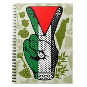 Caderno Espiral Símbolo do Triângulo Vermelho da Resistência com S