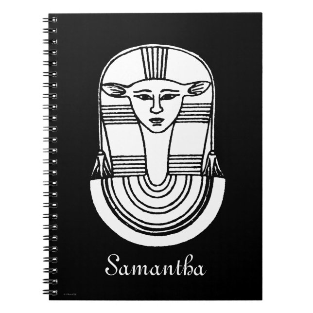 Caderno Espiral Símbolo egípcio: Hathor (Frente)