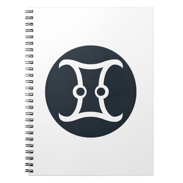 Caderno Espiral Símbolo Gemini Clássico (Frente)