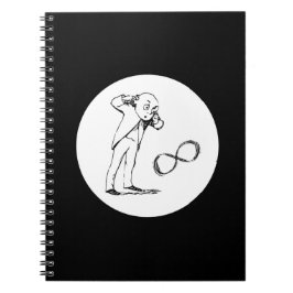 Caderno Espiral Símbolo Infinito legal Notebook Filosófico