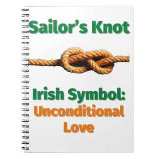 Caderno Espiral Símbolo Irlandês Knot do Marinheiro: Amor Incondic