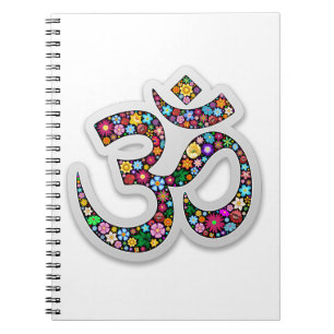 Caderno Espiral Símbolo Om Aum Namaste Yoga