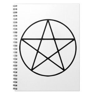 Caderno Espiral Símbolo Pentagrama - Cinco Pontas em Forma de Est