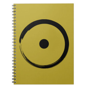 Caderno Espiral Símbolo solar astrológico - Círculo Zen Budista 1
