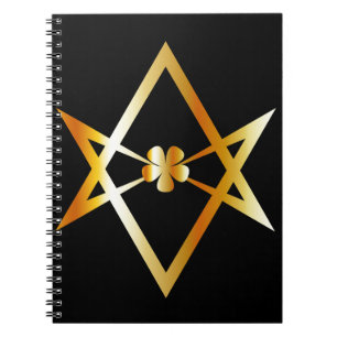 Caderno Espiral Símbolo Unicursal do hexagram