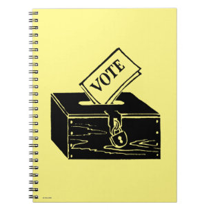 Caderno Espiral Símbolo: Urna de voto