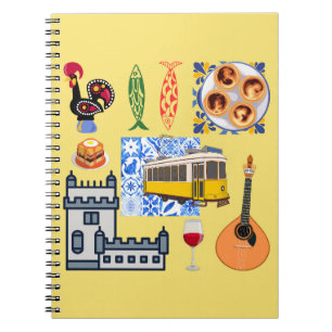 Caderno Espiral Símbolos da Cidade de Lisboa