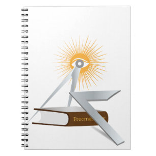 Caderno Espiral Símbolos de maçonaria