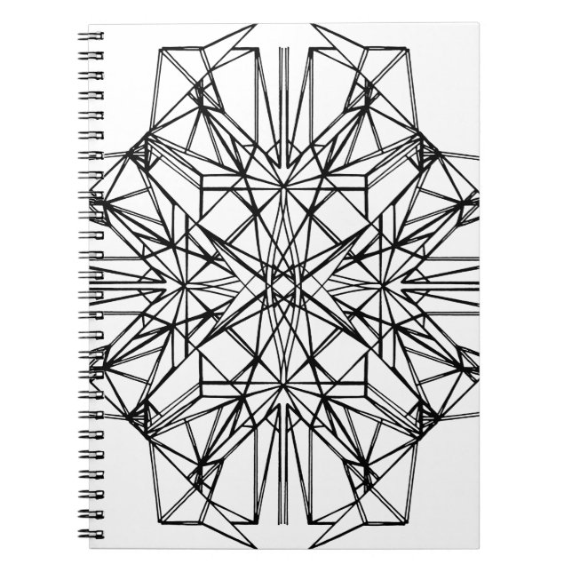 Caderno Espiral simetria geométrica (Frente)