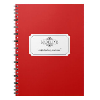 Caderno Espiral Simples carência de um diário de inspiração person