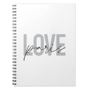 Caderno Espiral Simples, moderno, urbano, legal design de Amor Par