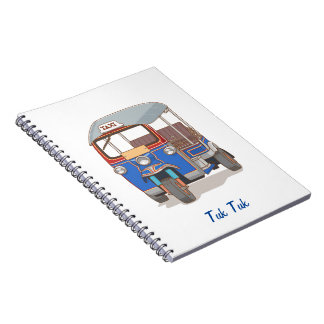 Caderno Espiral Simples Notebooks Tailandeses Tuk Tuk Cobrir