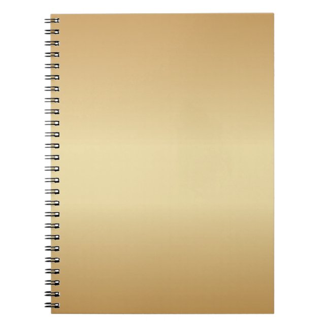 Caderno Espiral Simplesmente Dourado (Frente)