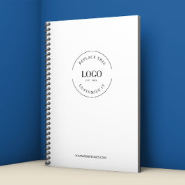 Caderno Espiral Simplifique seu Logotipo e Negócios Promocionais d