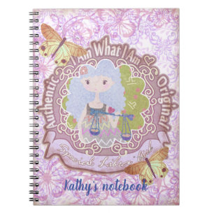 Caderno Espiral Sinais de Libra. notebook personalizado