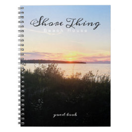 Caderno Espiral Sinal de Convidado do Lago House Beach