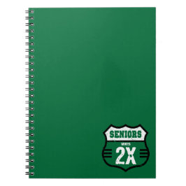 Caderno Espiral Sinal de estrada dos Mais velho Verdes