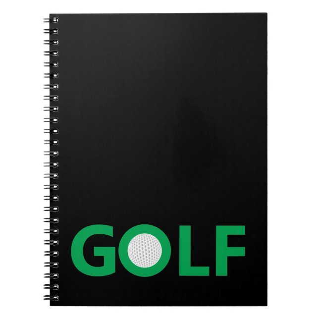 Caderno Espiral Sinal de golfe (Frente)
