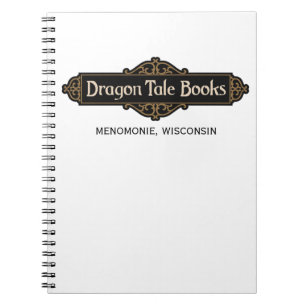 Caderno Espiral Sinal de Livros de Dragão