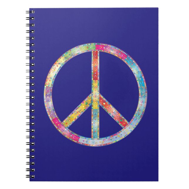 Caderno Espiral Sinal de Paz Colorido (Frente)