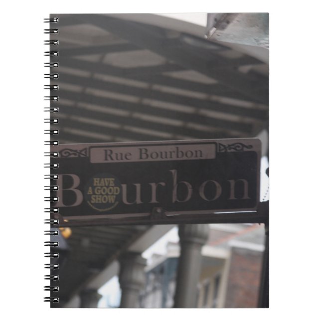 Caderno Espiral Sinal de Rua Bourbon (Frente)