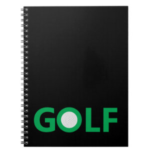 Caderno Espiral Sinal do golfe