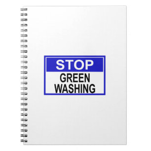 Caderno Espiral Sinal Pare o Greenwashing