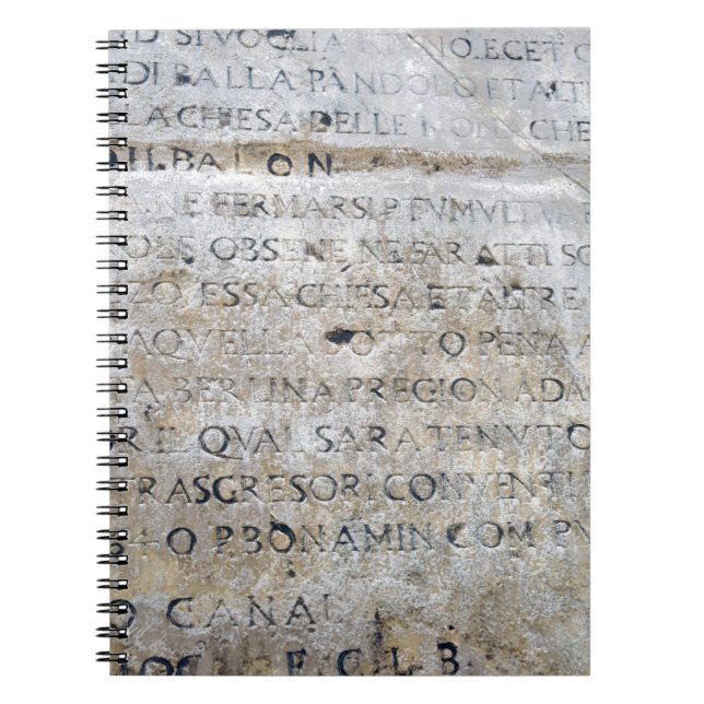Caderno Espiral Sinal romano antigo (Frente)