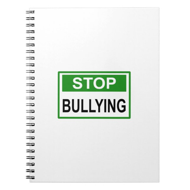 Caderno Espiral Sinal verde Pare de Bullying (Frente)