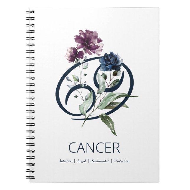Caderno Espiral Sinal Zodiac - cancer (Frente)