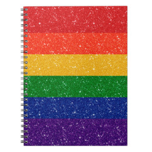 Caderno Espiral Sinalizador Arco-Íris do Orgulho LGBTQ de Falência