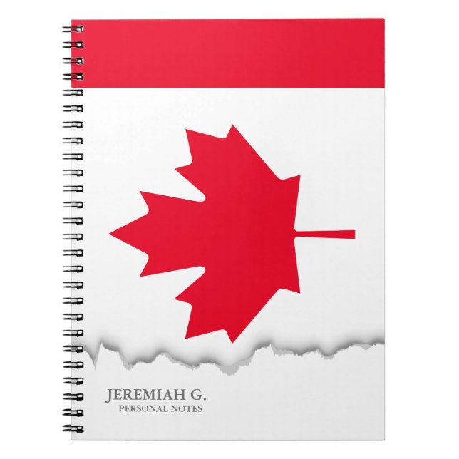 Caderno Espiral Sinalizador Classic Canada (Frente)