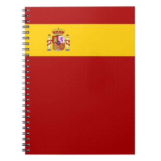 Caderno Espiral sinalizador de espanha (Frente)
