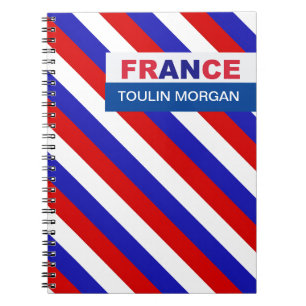 Caderno Espiral Sinalizador de França Personalizado