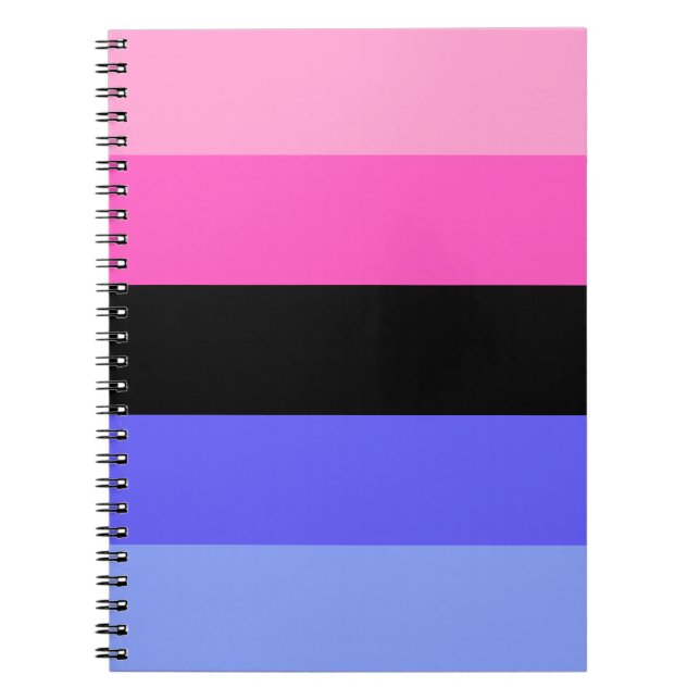 Caderno Espiral Sinalizador de Orgulho Omnisexual (Frente)