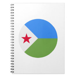 Caderno Espiral Sinalizador Djibouti