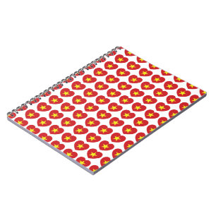 Caderno Espiral Sinalizador do Coração Vietnã