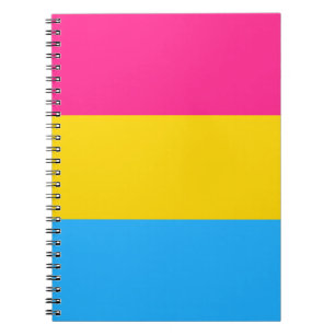 Caderno Espiral Sinalizador do Orgulho Pansexual LGBTQ