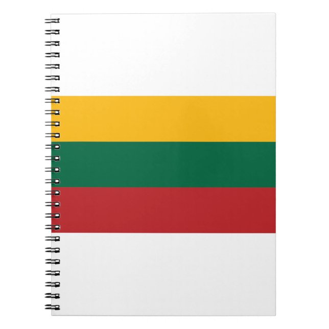 Caderno Espiral Sinalizador Lituânia (Frente)