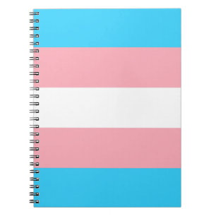 Caderno Espiral Sinalizador Transgênero Personalizado