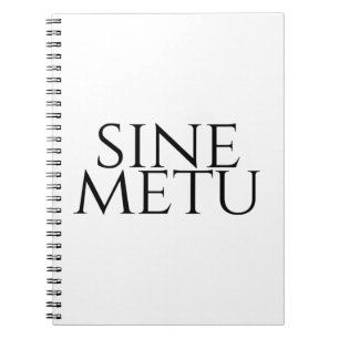 Caderno Espiral Sine Metu - Sem Medo