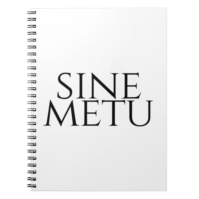 Caderno Espiral Sine Metu - Sem Medo (Frente)