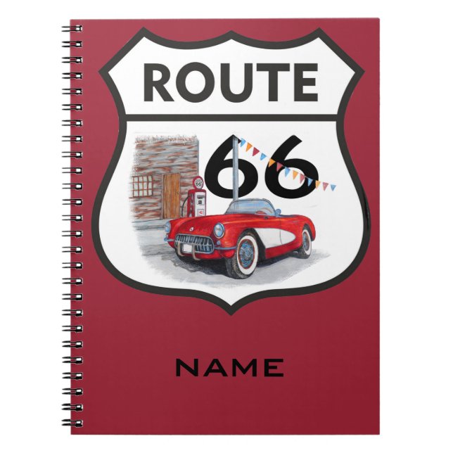 Caderno Espiral Sing route 66 gifts (Frente)
