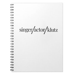 Caderno Espiral Singer Ator Klutz
