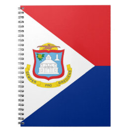 Caderno Espiral Sint Maarten flag